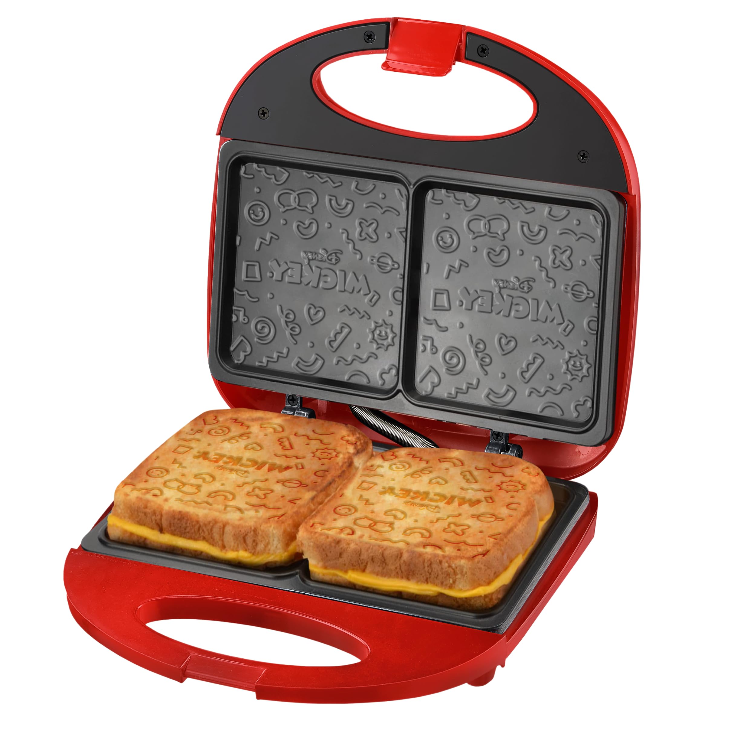 Mickey Mouse Funny Sandwich Maker - 220V Electric Panini Press with Custom Exclusive Designs - Perfect for Kids' Parties, Breakfast & Family Gatherings