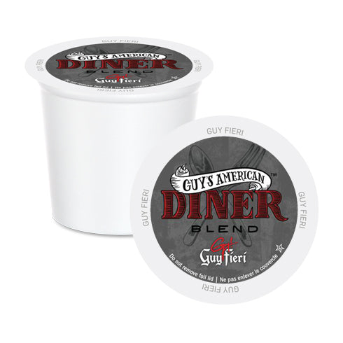 Guy Fieri Guy's American Diner Blend Single Serve Coffee Pods - 24 Count Pack | Rich & Bold Flavored Coffee for Keurig Machines | Perfect for Breakfast, Office or Quick Energy Boost