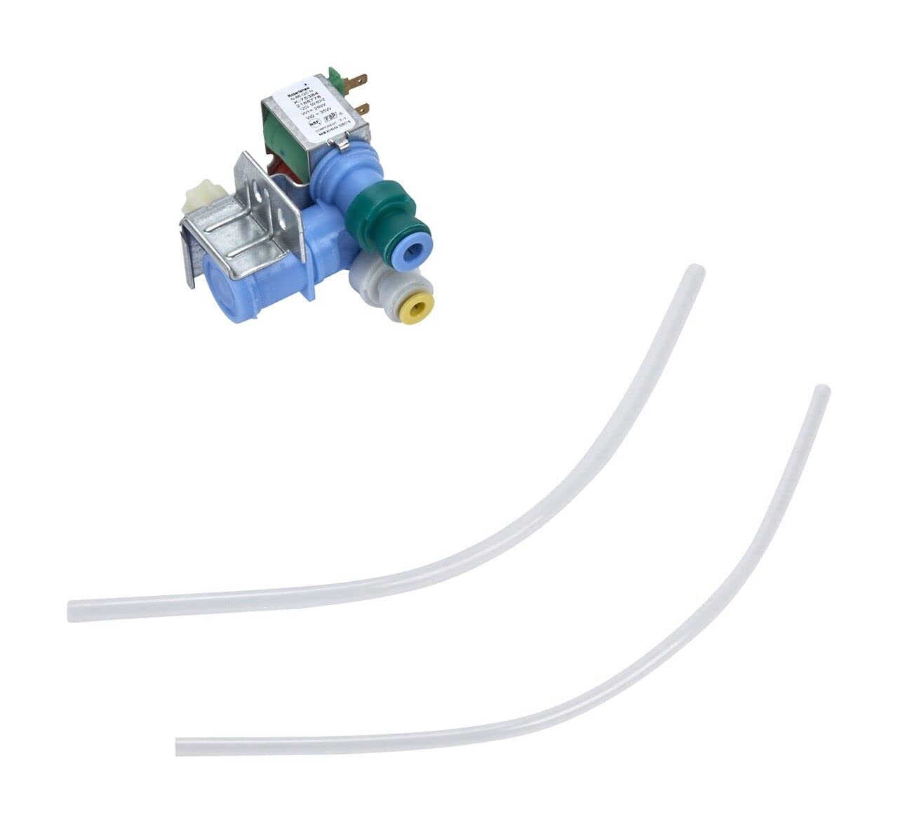 Whirlpool ER4318046 Refrigerator Dual Ice Maker Replacement Valve - Compatible with Whirlpool, Maytag, KitchenAid - White (1 Pack) - Perfect for Home Kitchen Appliance Repair & Maintenance