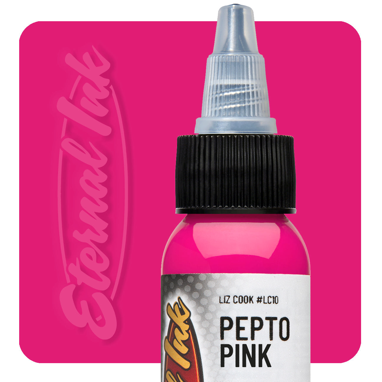 Eternal Liz Cook Pepto Pink Ink 1oz - Premium Tattoo Ink for Professional Artists & Beginners - Perfect for Tattoo Art, Body Art & Permanent Makeup