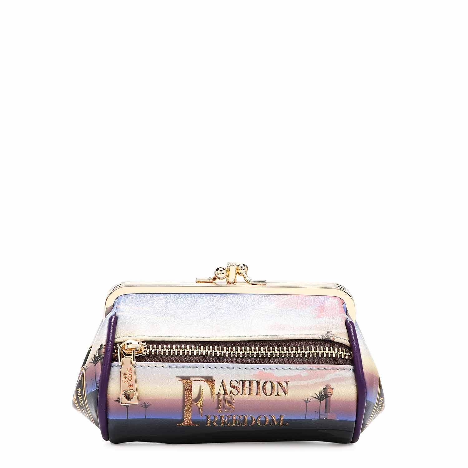 Mini Kiss Lock Coin Purse Wristlet - Small Leather Wallet for Women - Perfect for Coins, Cards & Cash - Ideal for Parties, Travel & Everyday Use