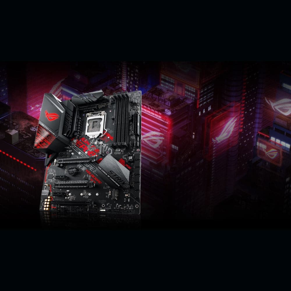 ASUS ROG STRIX Z390-H Gaming Motherboard - ATX Form Factor, LGA 1151 Socket, DDR4 Support, RGB Lighting - Perfect for PC Gaming, Streaming & Content Creation