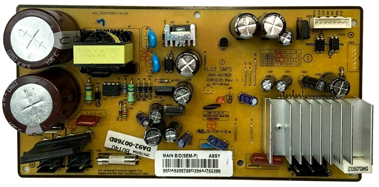 Original Samsung DA92-00768D Main Refrigerator PCB Control Board Replacement Part - Compatible with Samsung Refrigerators for Home & Commercial Use