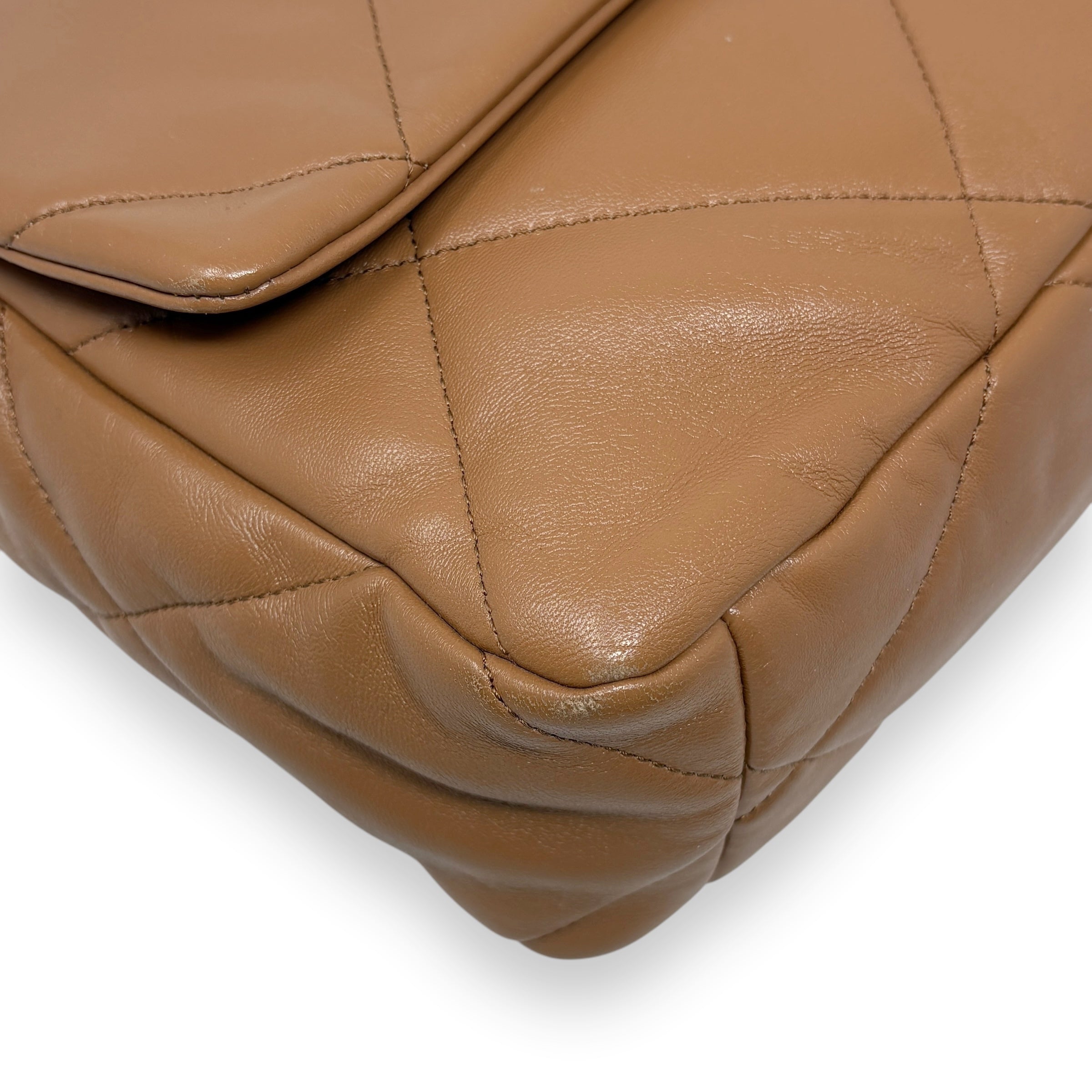 Chanel Caramel Large 19 Flap Bag - Luxury Designer Handbag for Women | Perfect for Everyday Use, Work & Special Occasions