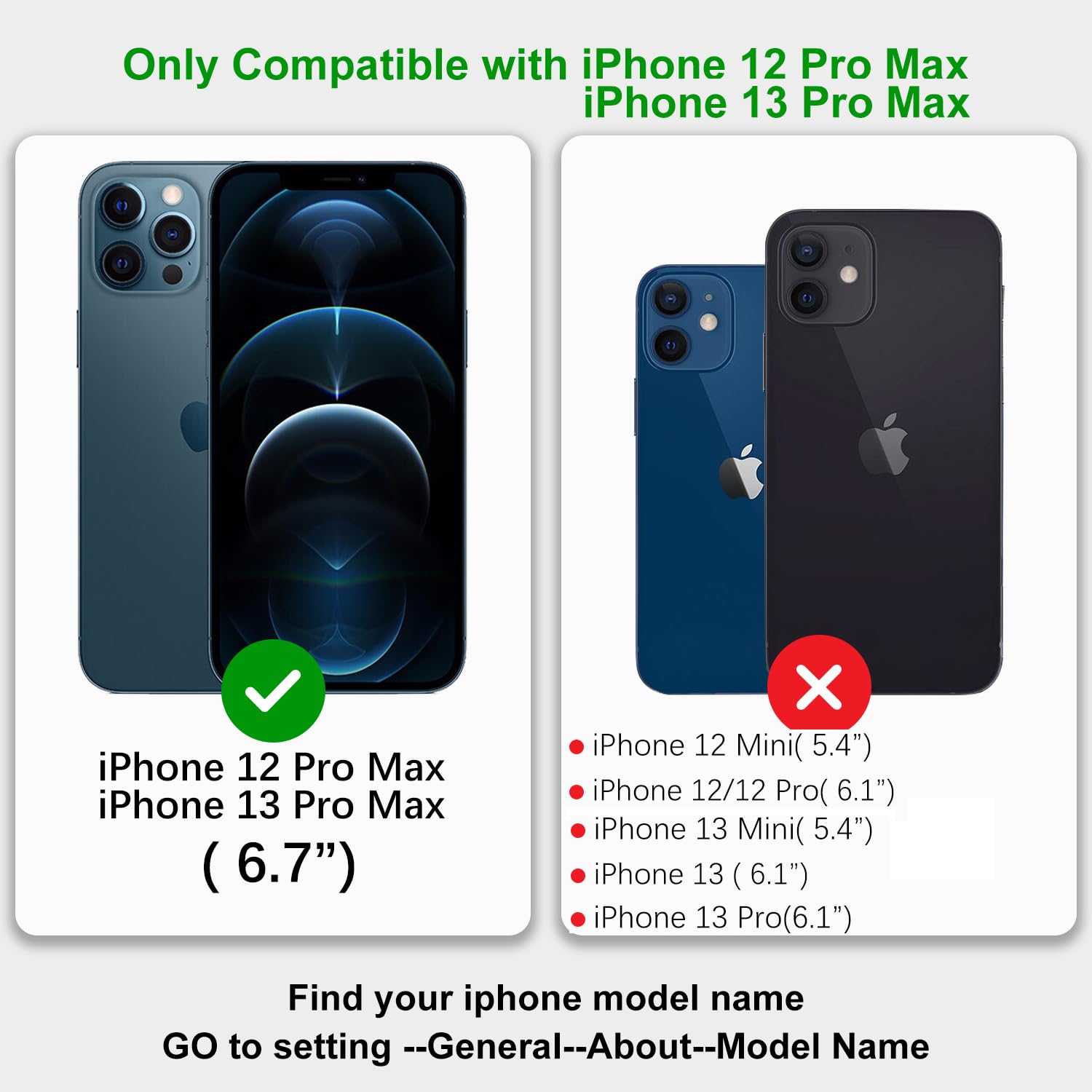 Premium Leather iPhone 13 Pro Max Case with Card Holder & Crossbody Strap - Wallet Phone Case with Zipper Pocket, Stand Ring & Lanyard (Black) | Perfect for Women's Everyday Use, Travel & Hands-Free Convenience