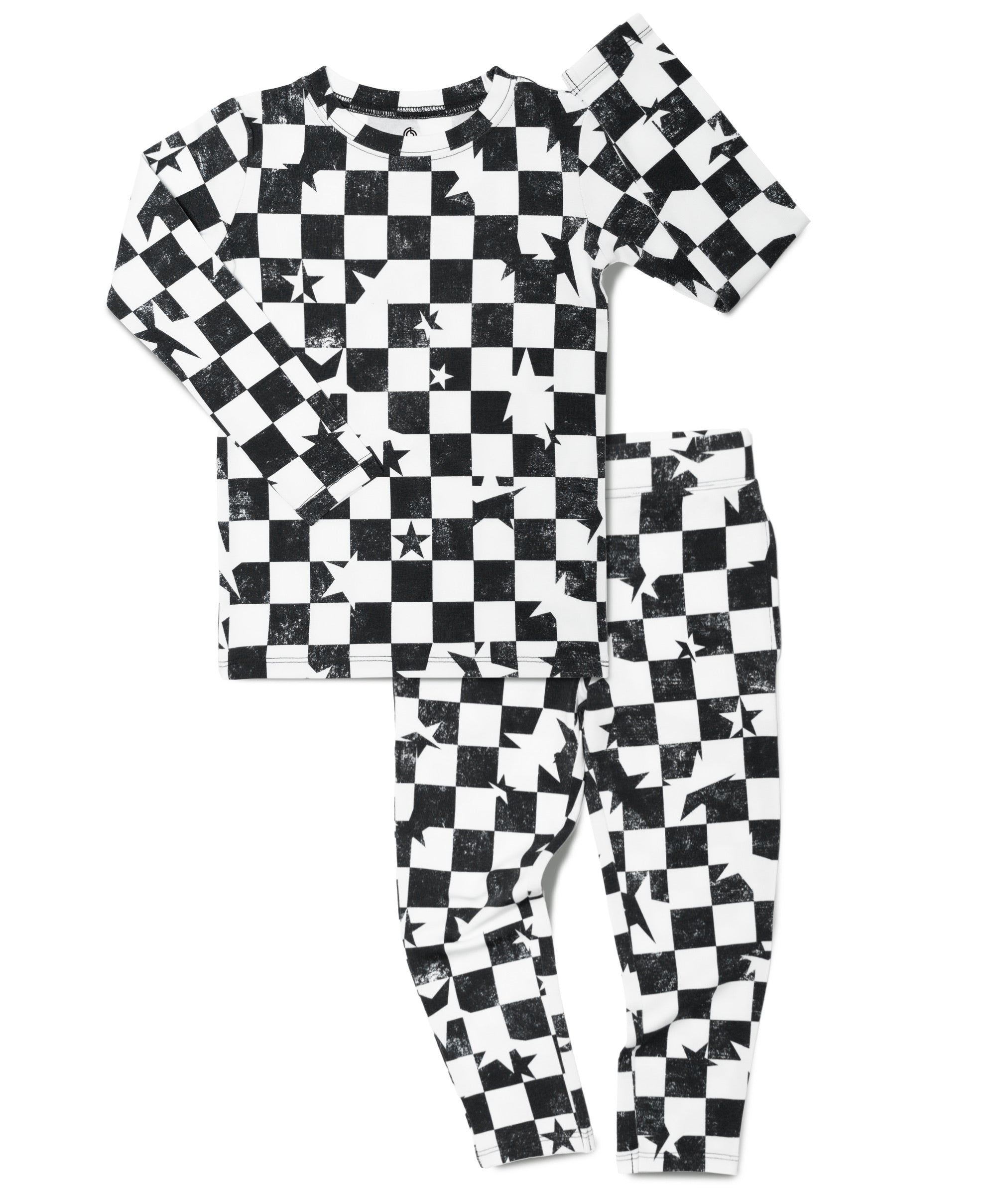 Black & White Checkered Star Two Piece Set - Trendy Matching Outfit for Women | Perfect for Casual Wear, Date Nights & Summer Vacations