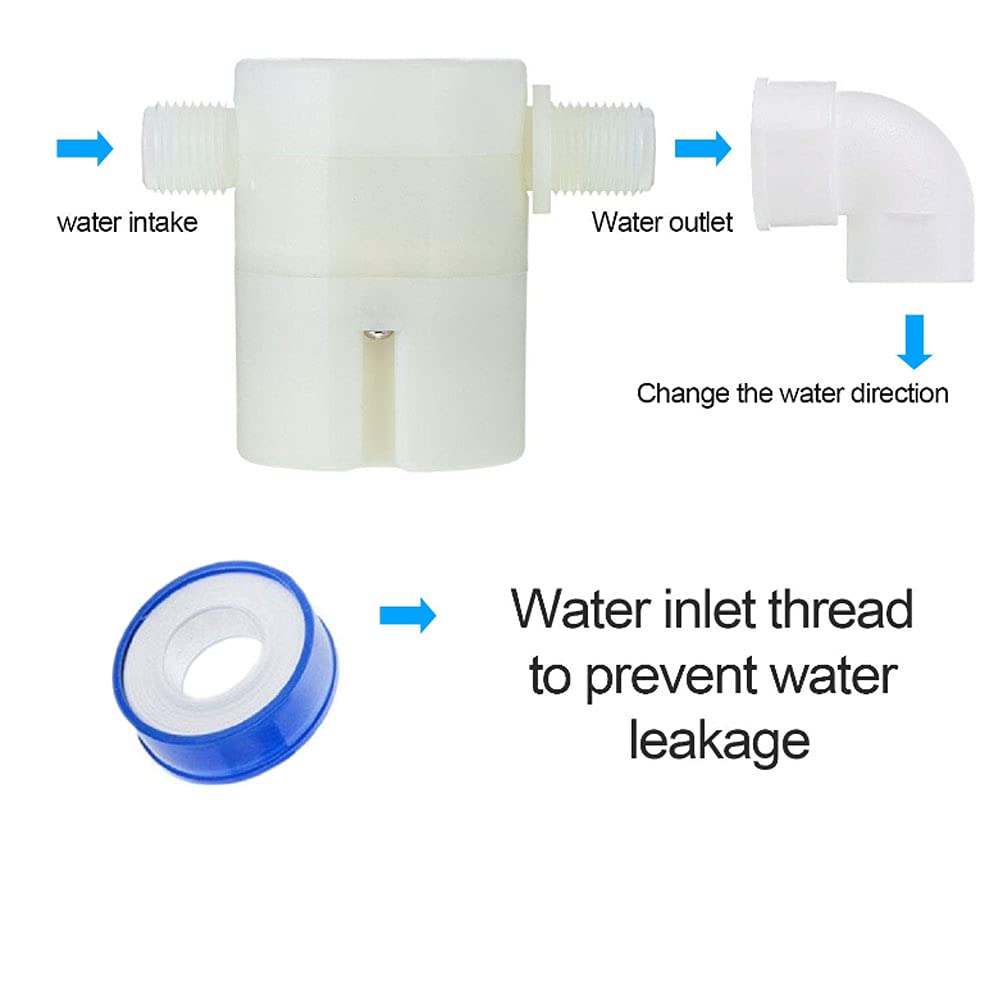Awen 1/2 Inch Float Valve - Upgraded Water Level Control Box for Swimming Pools, Livestock Tanks & Aquariums | Automatic Water Shut Off Device for Home, Farm & Garden Use