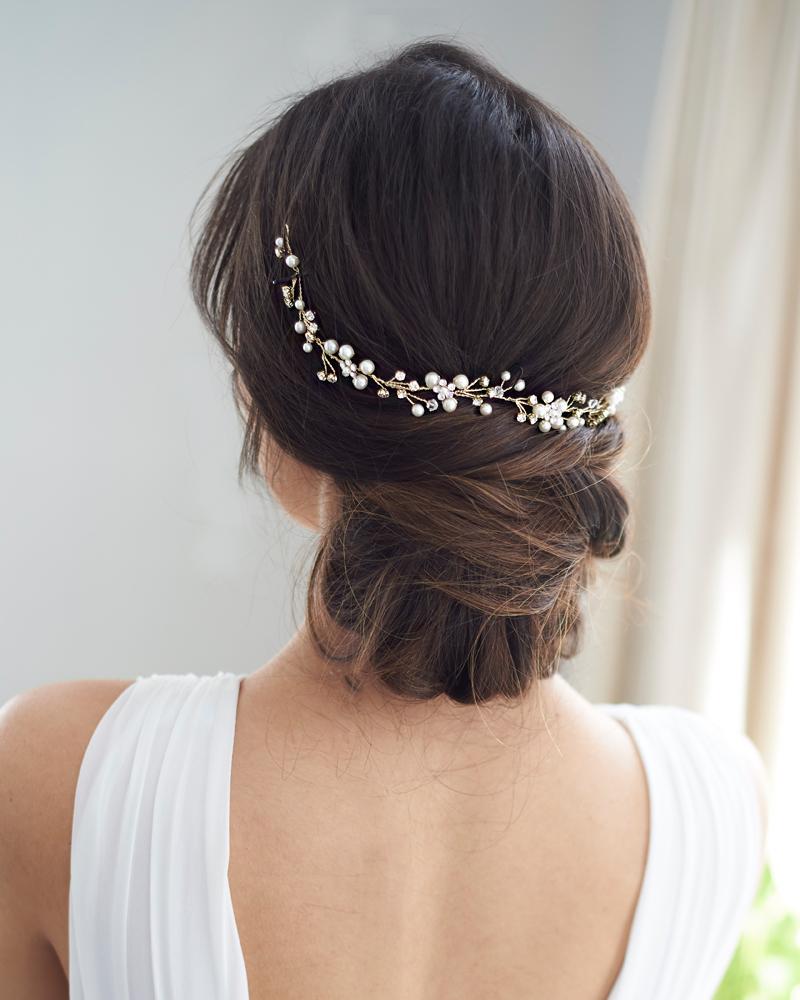 Elegant Floral Hair Vine Headband - Boho Wedding Bridal Hair Accessories for Women, Perfect for Weddings, Parties, and Special Occasions