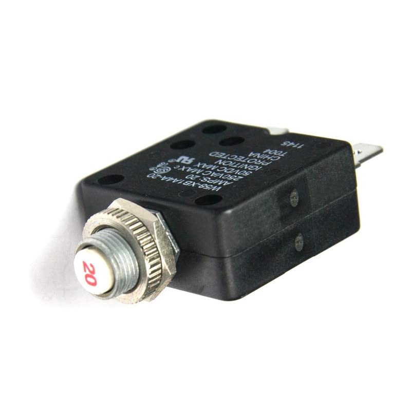 Rolair Air Compressor Reset Breaker 20Amp - Replacement Part for U1013 / 008030000F Models - Perfect for Workshop, Garage & Industrial Air Tools Maintenance