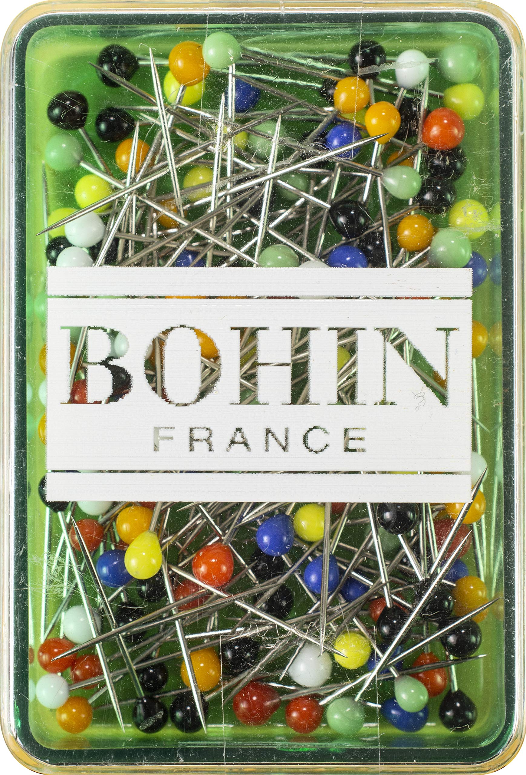 Glass Head Applique Pins - Size 12 (150 Pieces per Package) - Perfect for Sewing, Quilting, and Fabric Crafts