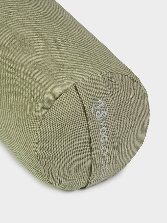 Organic Buckwheat Meditation Bolster Cushion for Yoga & Zen - Two-Tone Yoga Pillow for Home Studio, Meditation & Relaxation - Perfect for Yoga Practice, Zen Meditation & Stress Relief