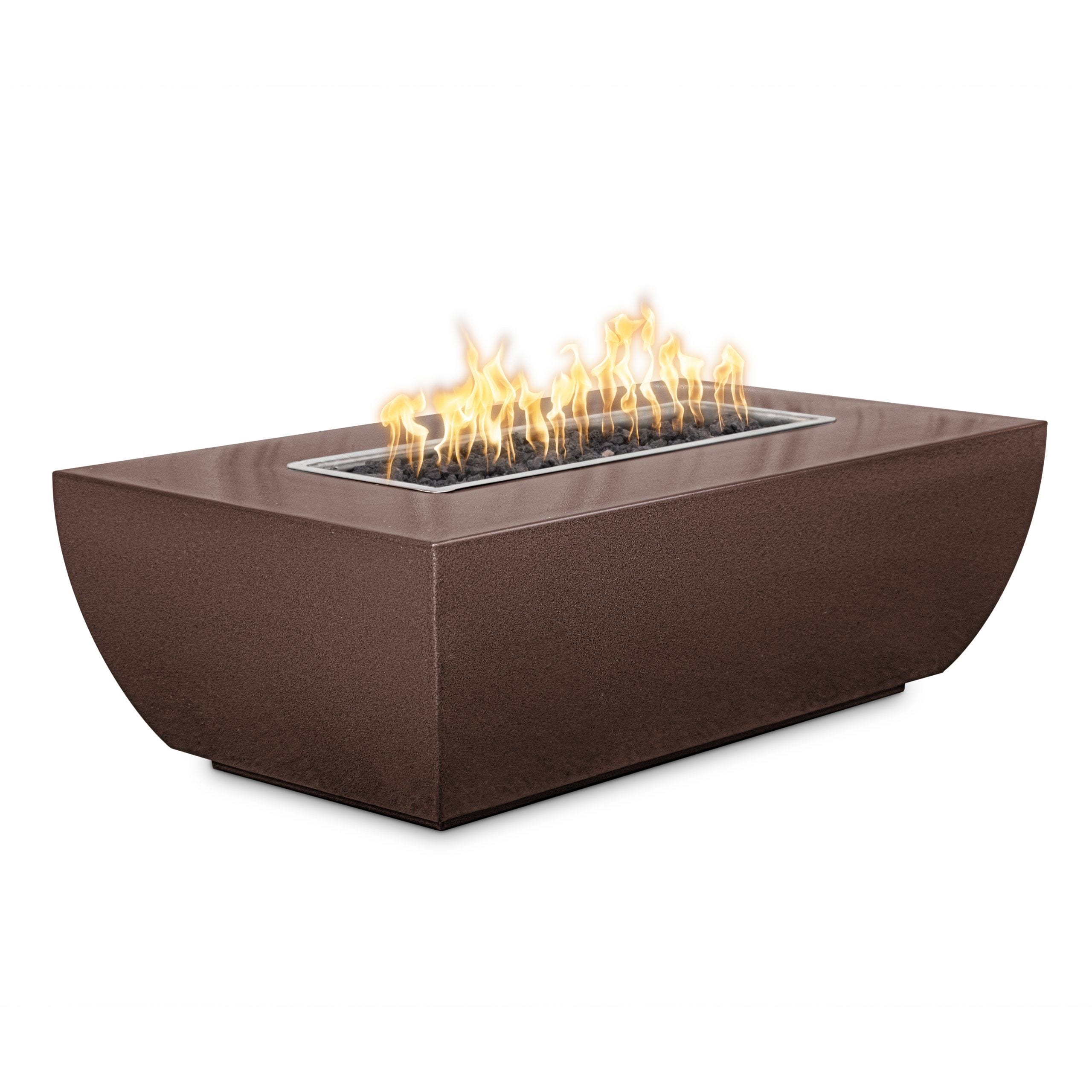 Avalon 24-Inch Tall Linear Metal Outdoor Fire Pit for Backyard, Patio, and Garden - Modern Fire Pit for Camping and Outdoor Gatherings