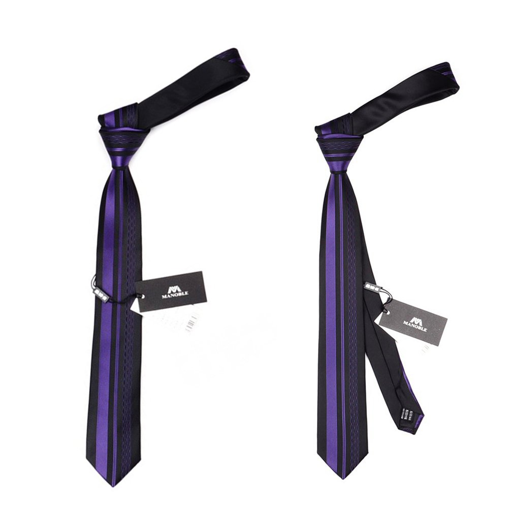 Slim Men's Neckties - 2.36 Inch Skinny Tie for Business, Wedding & Formal Occasions | Premium Silk Texture for Professional & Stylish Look