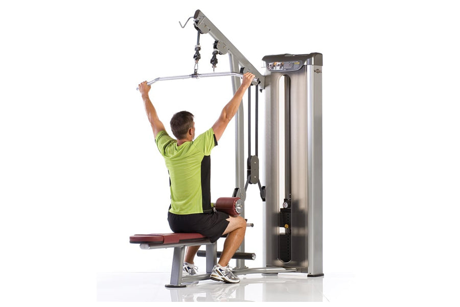 TuffStuff Lat Pulldown Mid Row Low Row Machine (PPD 802) - Home & Commercial Gym Strength Training Equipment for Back Workouts