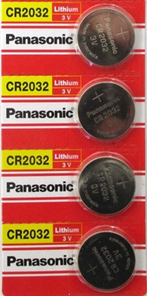 (4 Pack) PANASONIC CR2032 3V Lithium Coin Cell Batteries - Replacement for Misfit Shine SH0AZ Fitness Tracker | Perfect for Activity Monitors, Watches, Key Fobs & Medical Devices