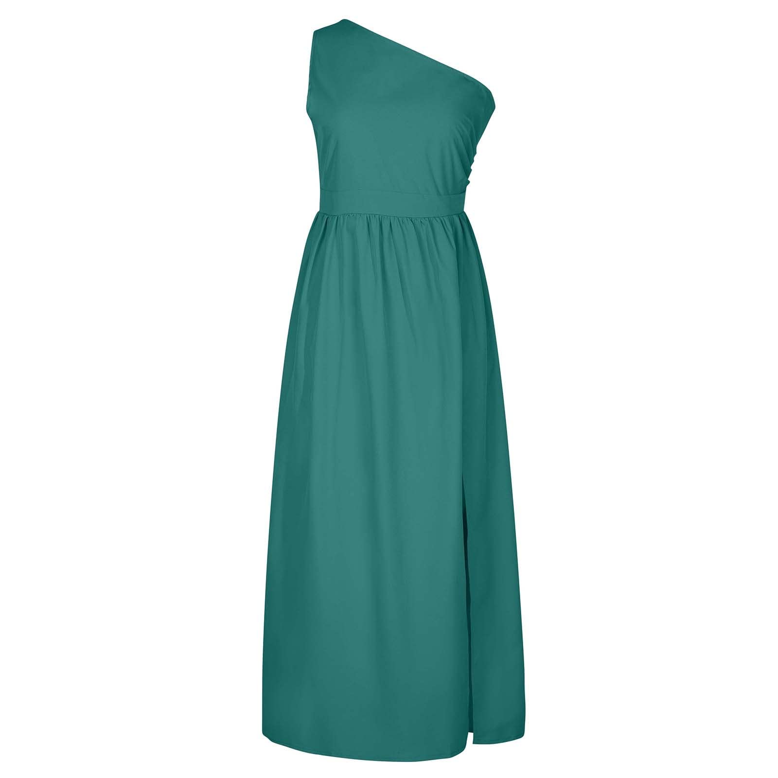 Elegant Off Shoulder Long Wedding Guest Dress for Women - Formal Evening Gowns with Slit | Bridesmaid Dresses for Weddings, Parties & Special Occasions