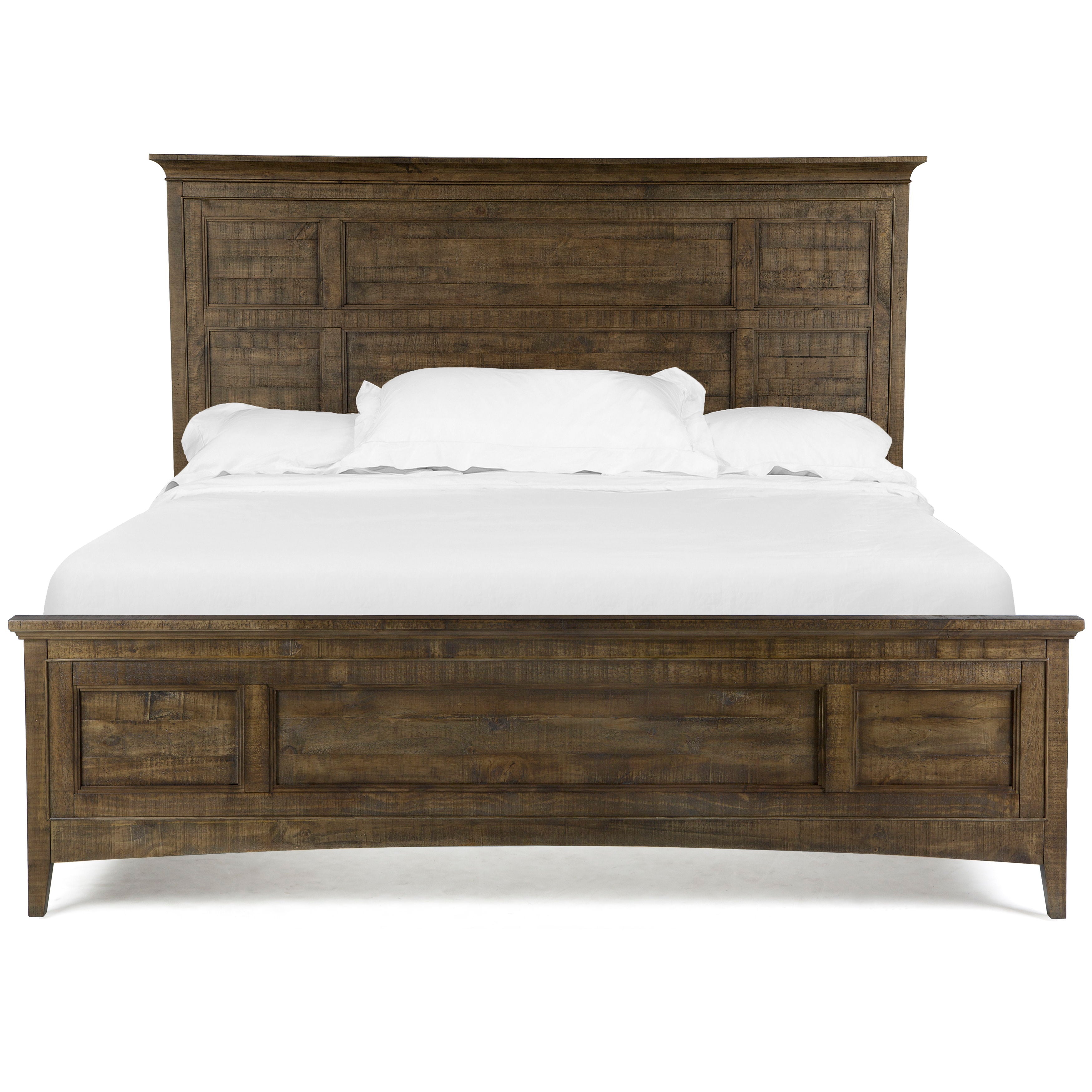 Bay Creek Complete Panel Bed with Storage Rails - Queen Size Wooden Bed Frame with Underbed Storage - Perfect for Small Bedrooms and Guest Rooms