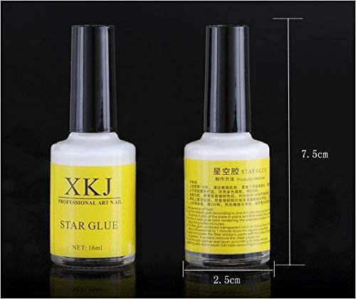 Nailwind Nail Art Foil Glue Gel - Professional Adhesive for Foil Stickers & Nail Decorations (16ml Bottle, White) | Perfect for DIY Nail Art, Salon Manicures & Foil Transfer Designs