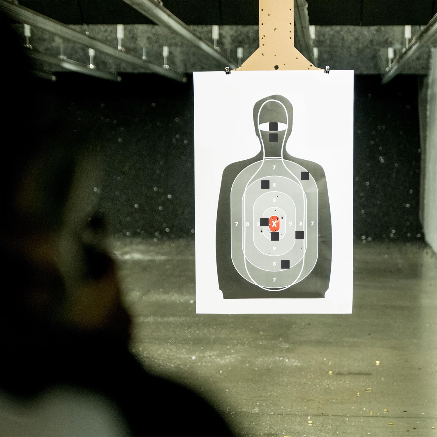 4000pcs/4 Rolls 0.87in Square Shooting Target Stickers - Black Adhesive Bullseye Pasters for Gun Range Practice | Perfect for Pistol, Rifle & Archery Training at Indoor/Outdoor Shooting Ranges
