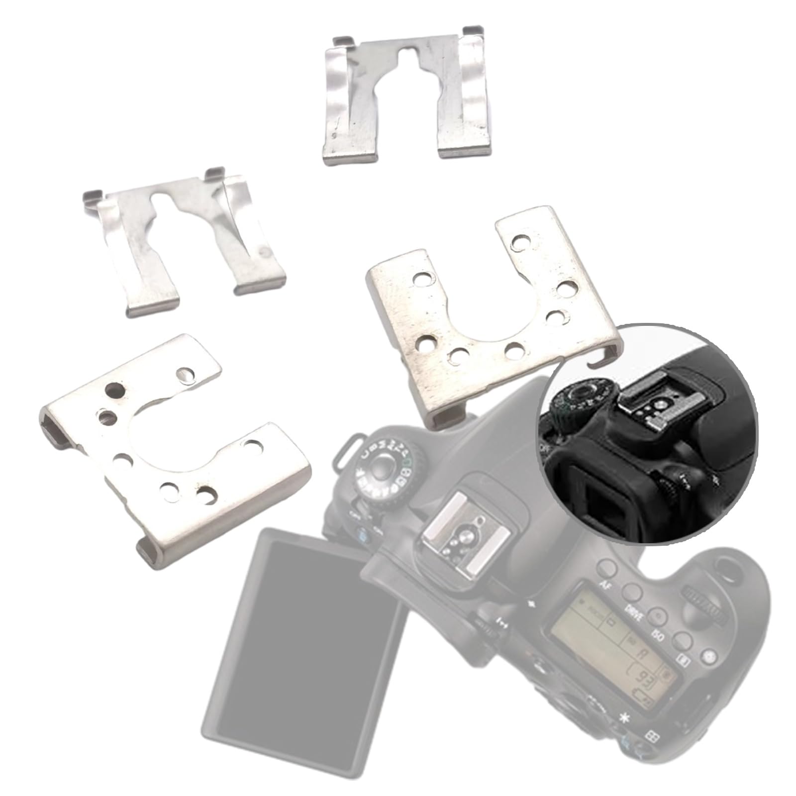 5D 7D 60D Camera Hot Shoe Mount with Stable Transmission - Durable Aluminum Alloy Bracket for Canon DSLR Cameras - Perfect for Outdoor Photography, Wedding Shoots and Studio Lighting Setups
