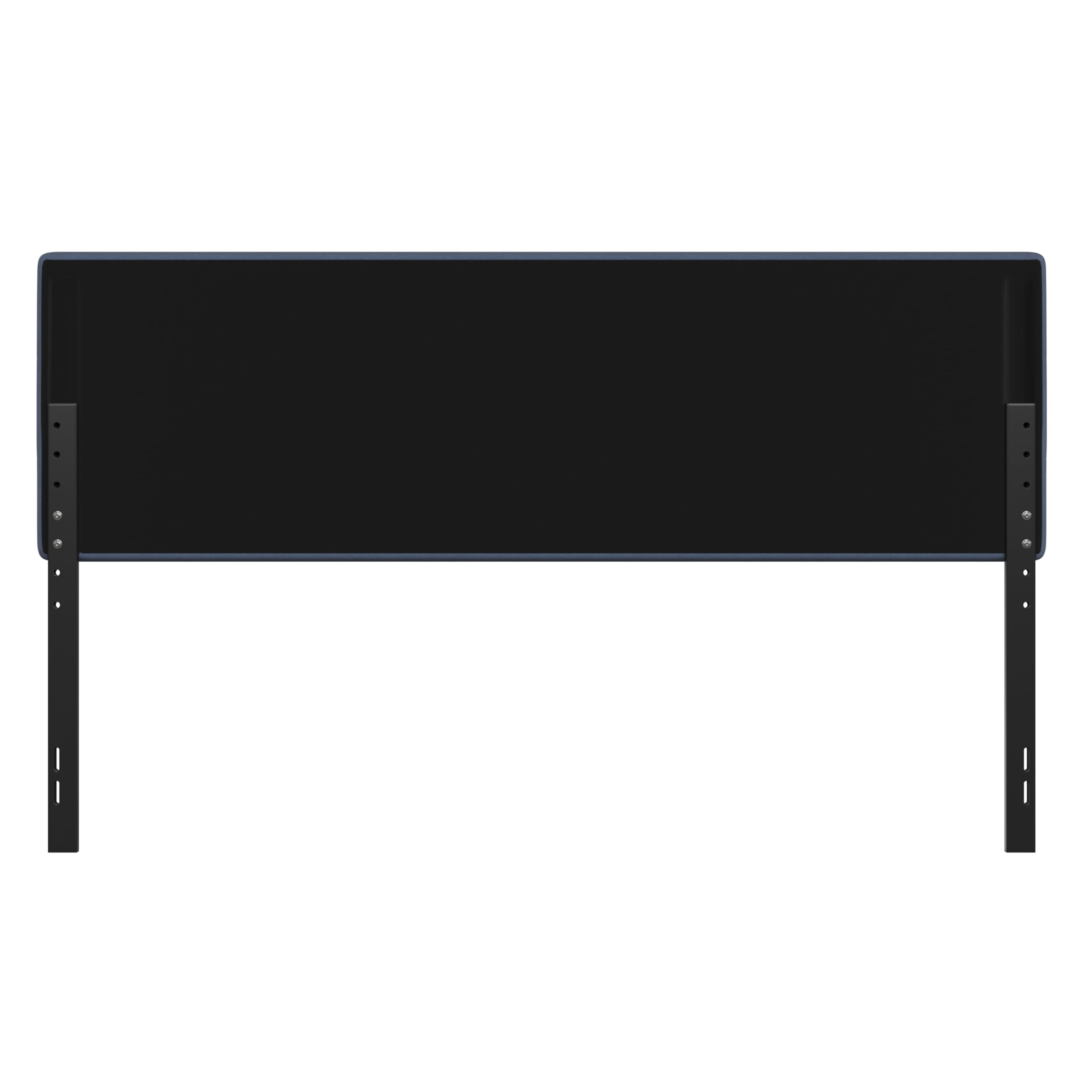 Emma & Oliver Gannon King Headboard - Blue Fabric Upholstered Adjustable Height Bed Headboard - Easy 30-Min Assembly - Fits Most Bed Frames (Not Included) - Perfect for Master Bedroom Decor & Guest Room Upgrade