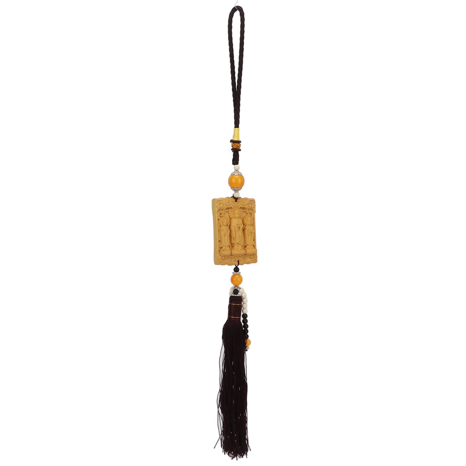 JIJU Buddha Car Pendant - Exquisite Detailing & Durable Hanging Ornament for Car Rearview Mirror, Home Decor, Bedroom, Living Room & Balcony - Perfect for Meditation Spaces, Gifts & Spiritual Decor