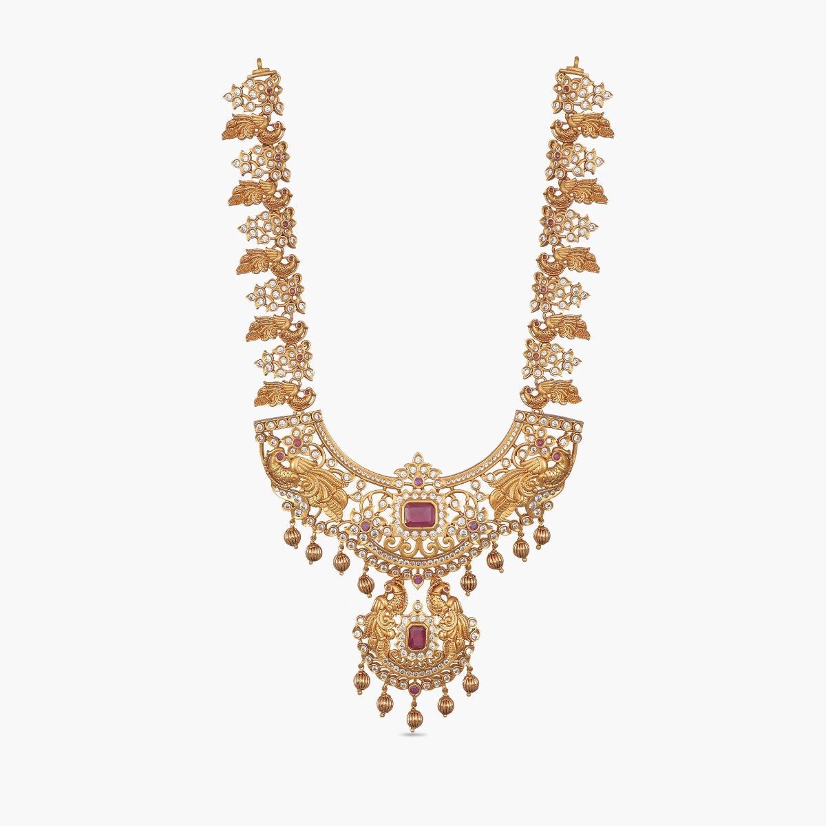Radha Antique Bridal Jewelry Set - Vintage Indian Wedding Necklace & Earrings - Perfect for Bridal, Engagement & Special Occasions