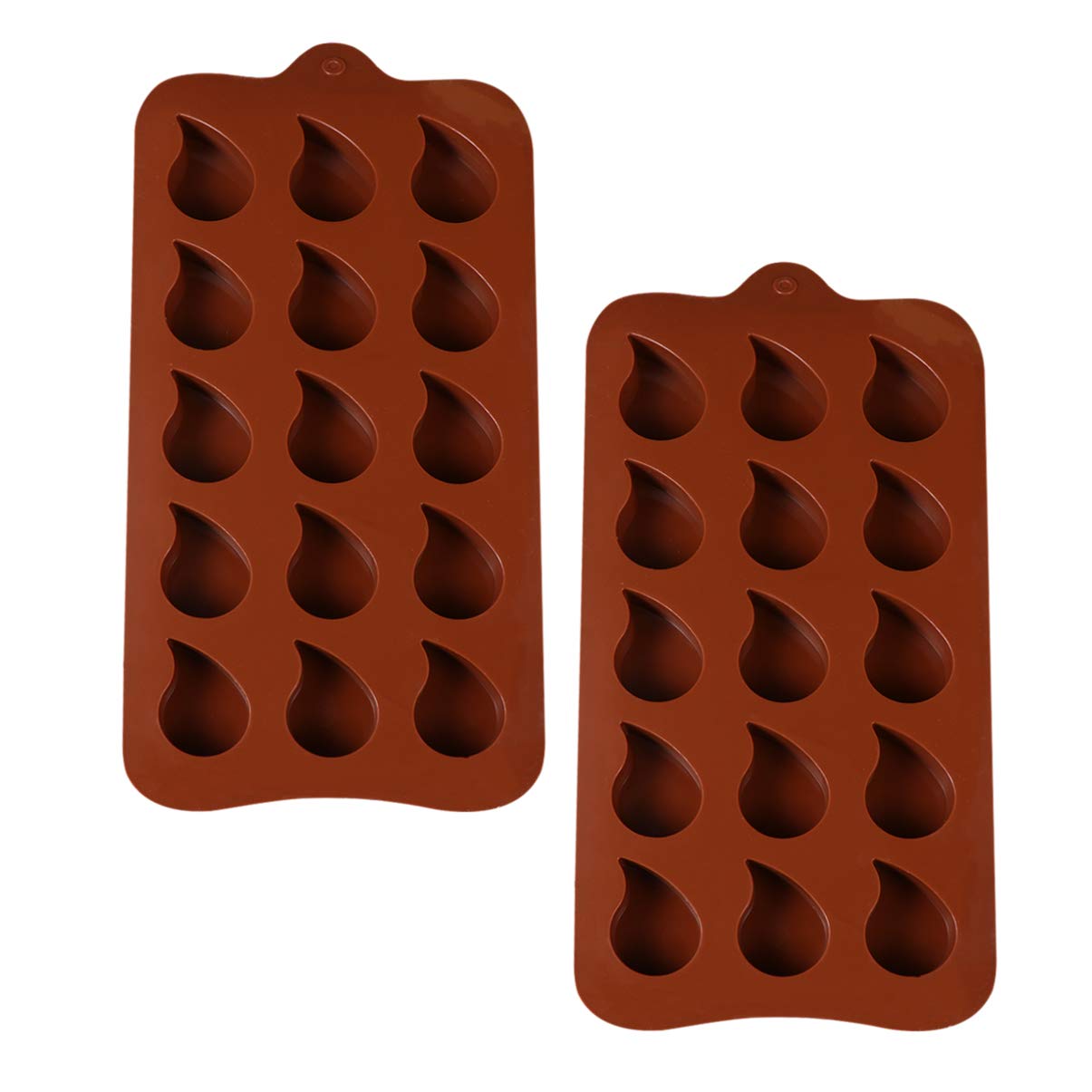 Cabilock 2-Piece Silicone Clay & Candy Mold Set - Chocolate, Gummy, Soap, Crayon Molds - Reusable Baking Ice Cube Tray for DIY Candies, Jelly, Polymer Clay - Perfect for Festivals, Home Baking & Kids Crafts