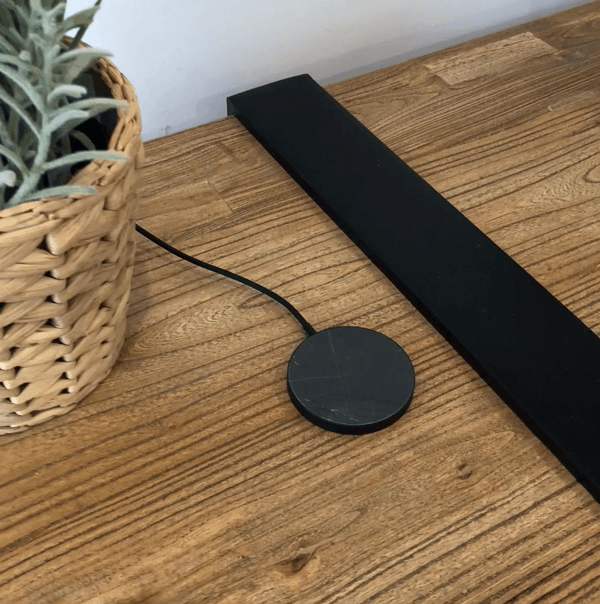 MAGLuxe Magnetic Wireless Charging Pad - Fast Qi-Certified Charger for iPhone, Samsung, AirPods - Sleek Black Marble Design for Home, Office, Car & Nightstand Use