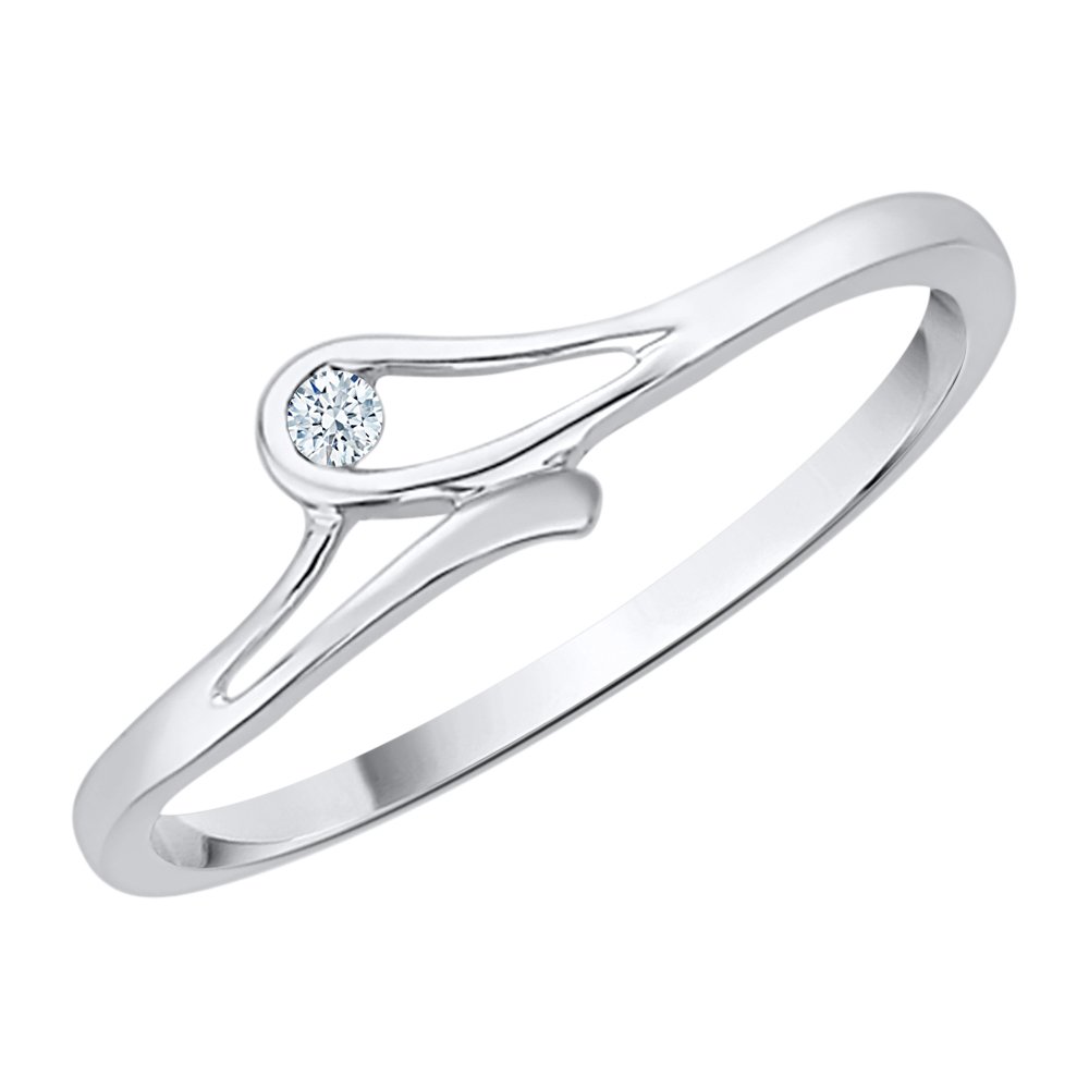 14K Gold KATARINA Diamond Accent Promise Ring (I-J, I1) - Perfect for Anniversaries, Engagements & Romantic Gifts