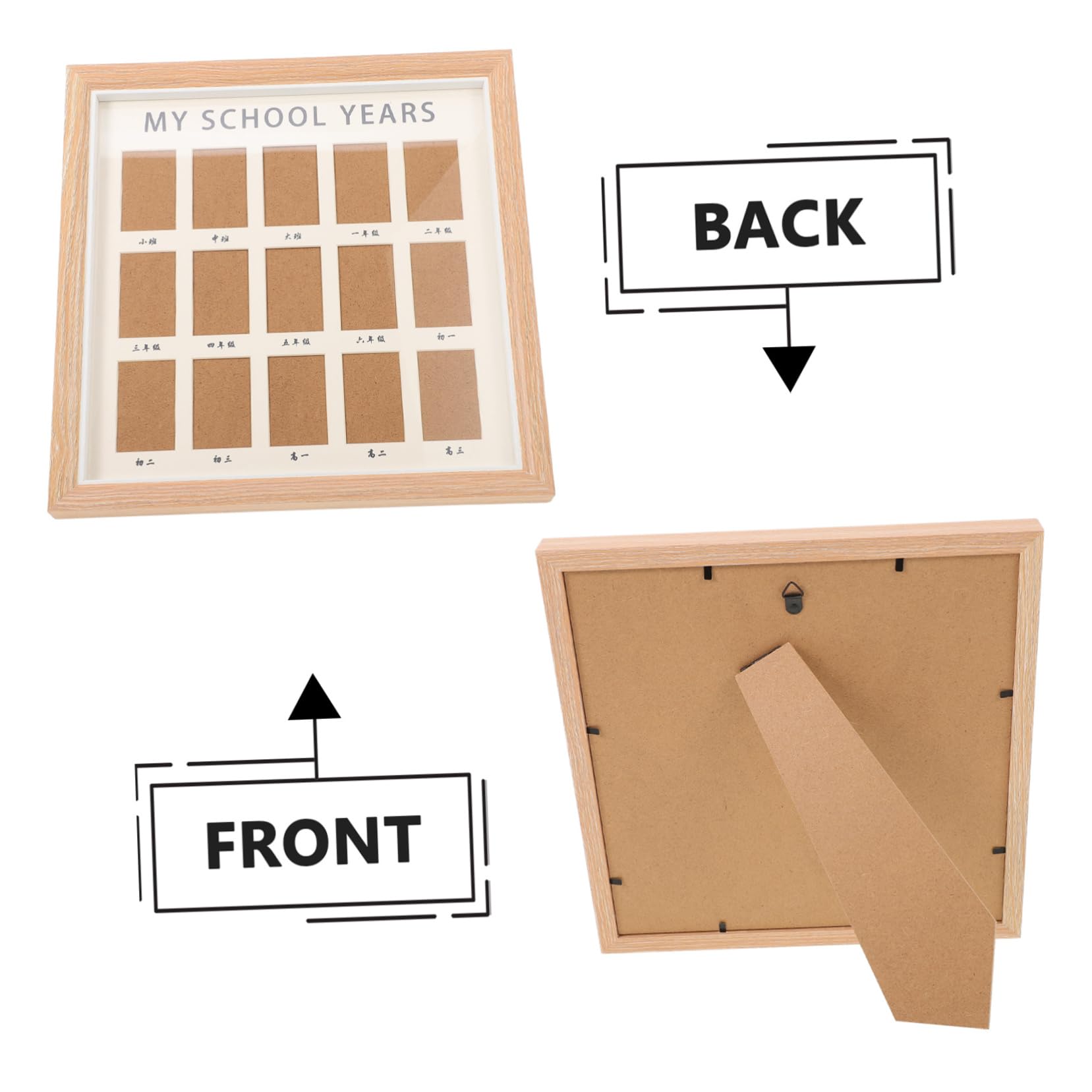 Totority Baby Photo Frame - Newborn Picture Holder, First Year Album, School Memory Book - Perfect for Nursery Decor, Baby Showers & Family Keepsakes