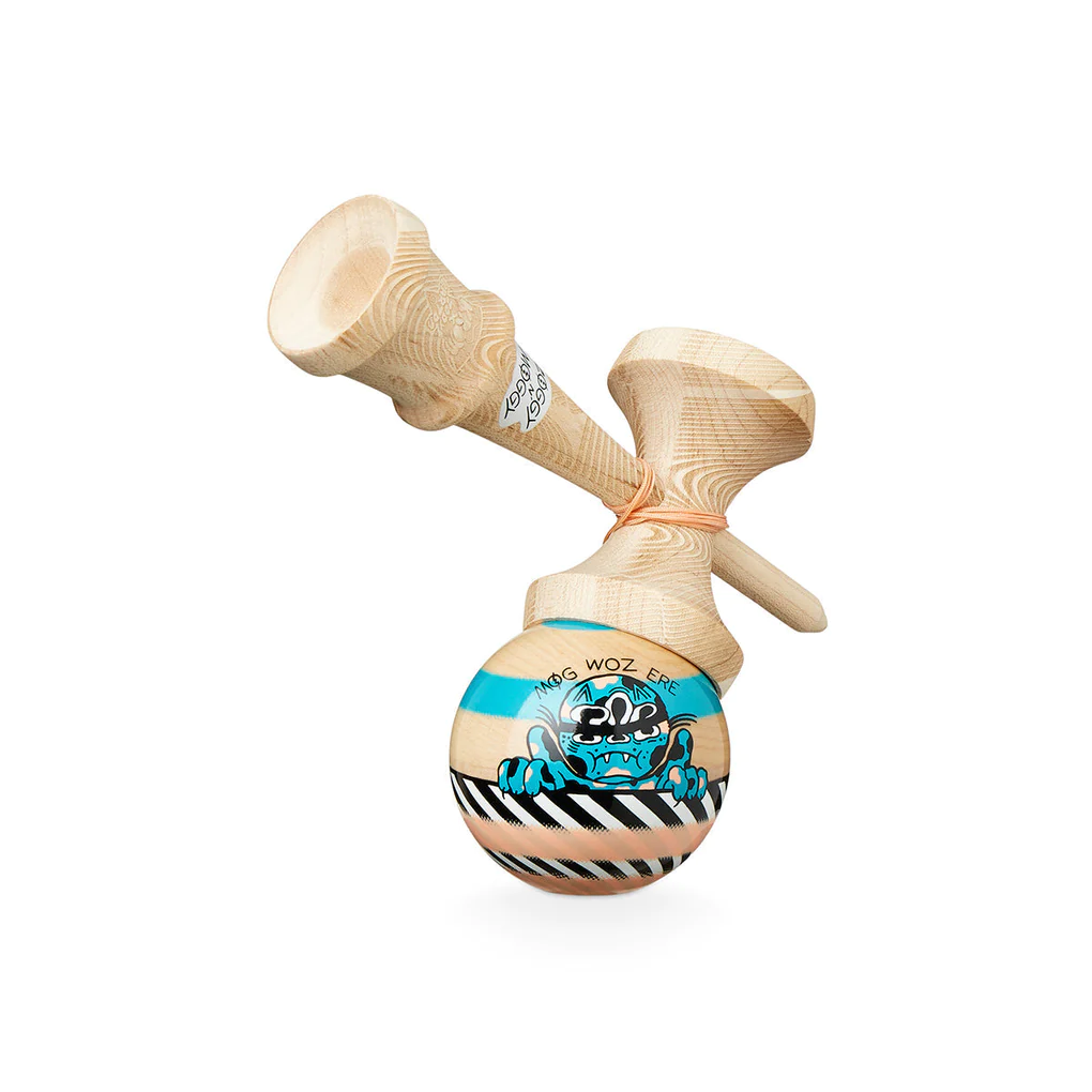 Krom Zoggy n' Moggy Kendama - Premium Wooden Skill Toy for Kids & Adults - Perfect for Stress Relief, Hand-Eye Coordination & Outdoor Play