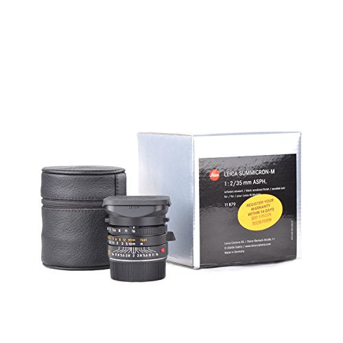 Leica M 35mm f/2 Summicron Aspherical Lens - Black | Premium Prime Lens for Leica M Cameras | Perfect for Street Photography, Portraits & Travel