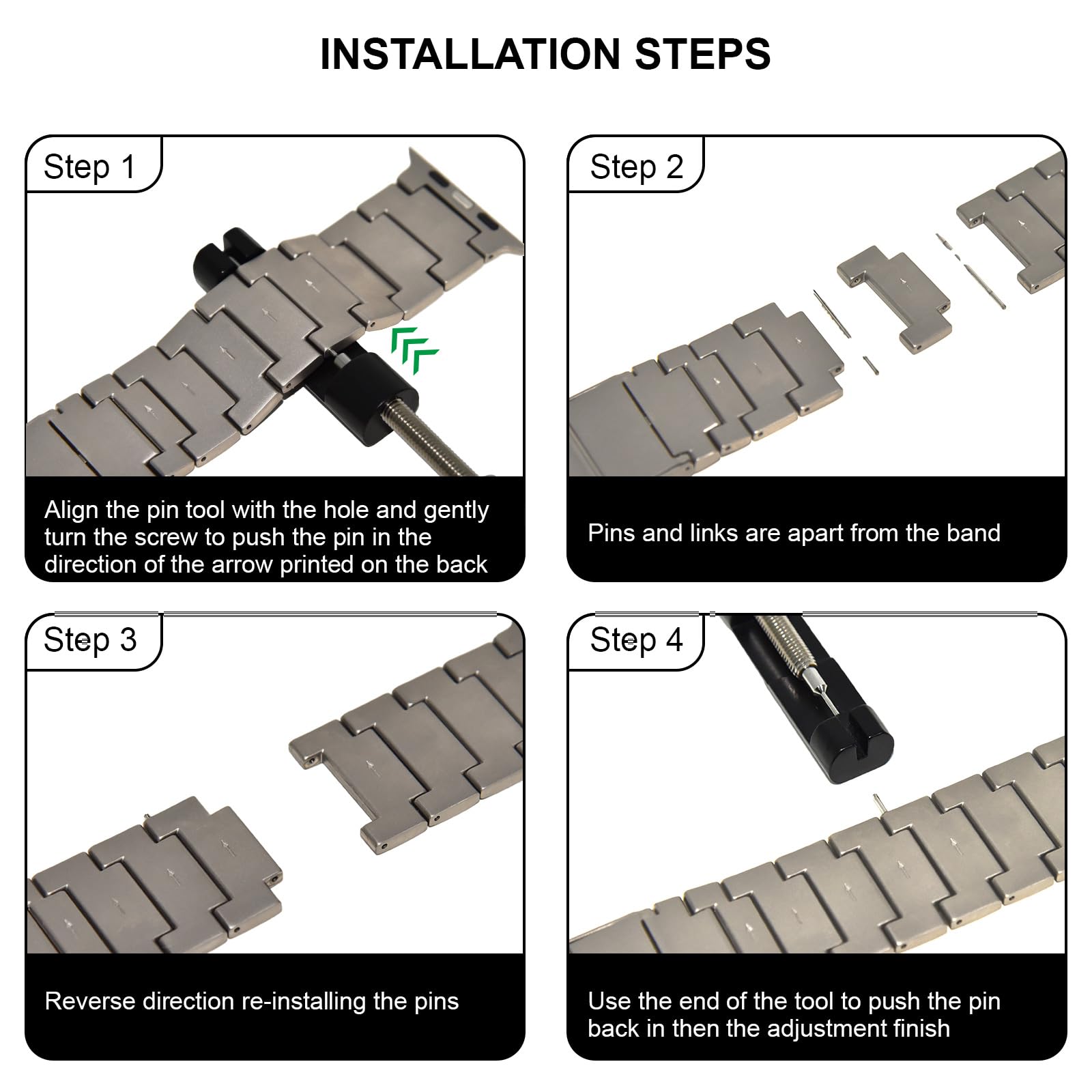 Premium Titanium Watch Band for Apple Watch Ultra 2 / Ultra 49mm - Adjustable 26mm Wide Magnetic Strap with DLC Coating - Durable Replacement Band for Men - Perfect for Outdoor Adventures, Workouts & Everyday Wear