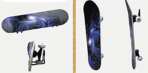 Skateboard Wall Mount & Snowboard Rack - 2 Pack Heavy Duty Storage Hanger for Skateboards, Longboards & Snowboards - Space Saving Garage & Home Organization Solution - Perfect for Bedroom, Game Room or Sports Equipment Storage