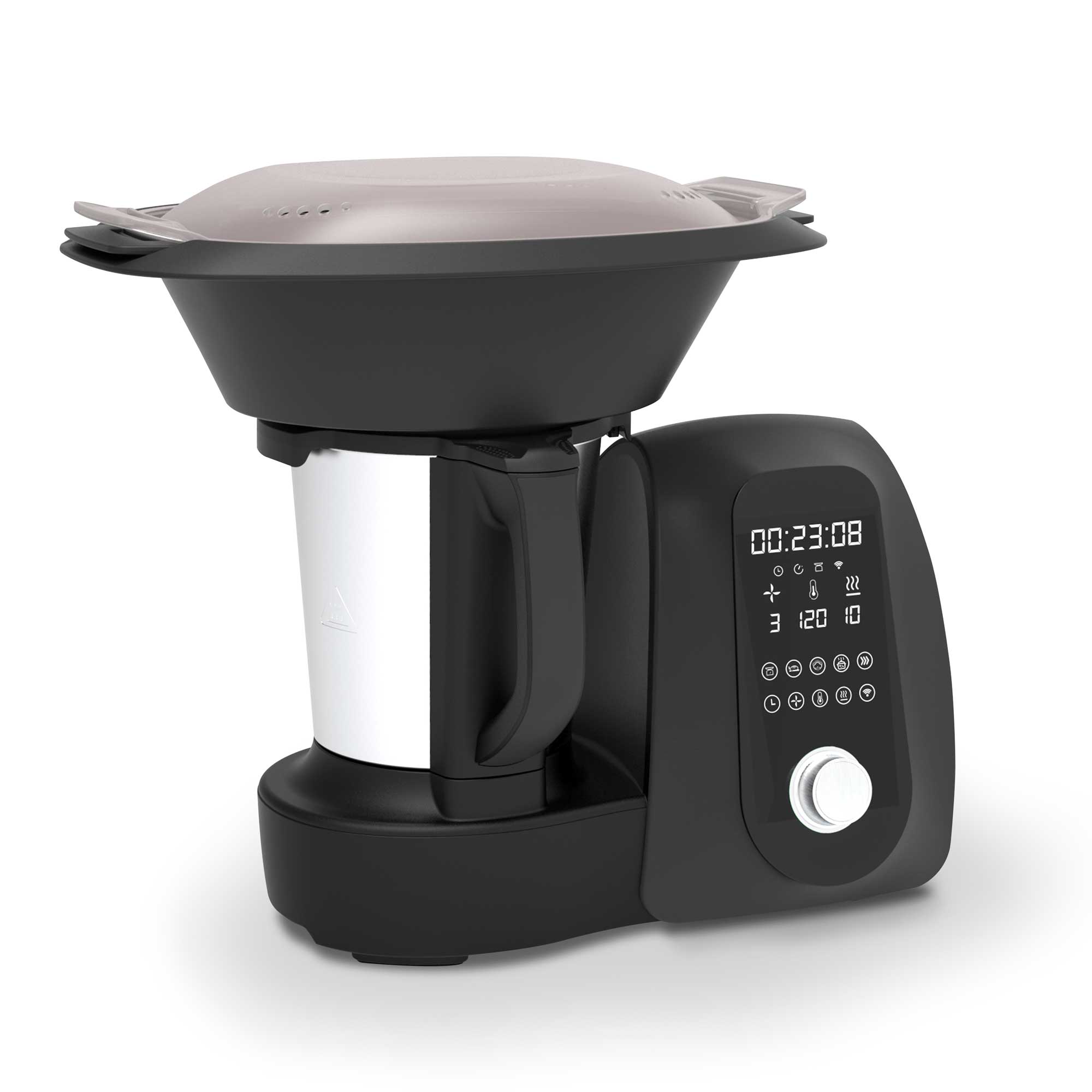 Baridi All-in-One Smart Thermo Cooker with 18 Preset Functions & App-Guided Recipes - Black (DH163) | Perfect for Meal Prep, Healthy Cooking & Busy Families