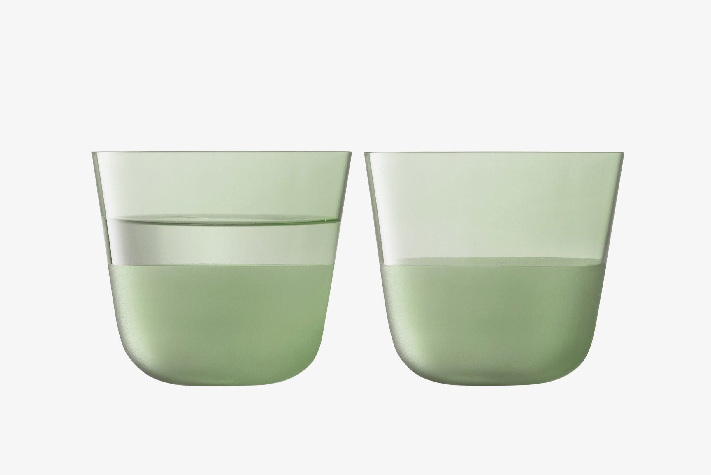 Arc Contrast Tumbler 9oz Moss Green - Set of 2 Insulated Coffee Cups for Hot & Cold Drinks - Perfect for Home, Office, and Outdoor Use