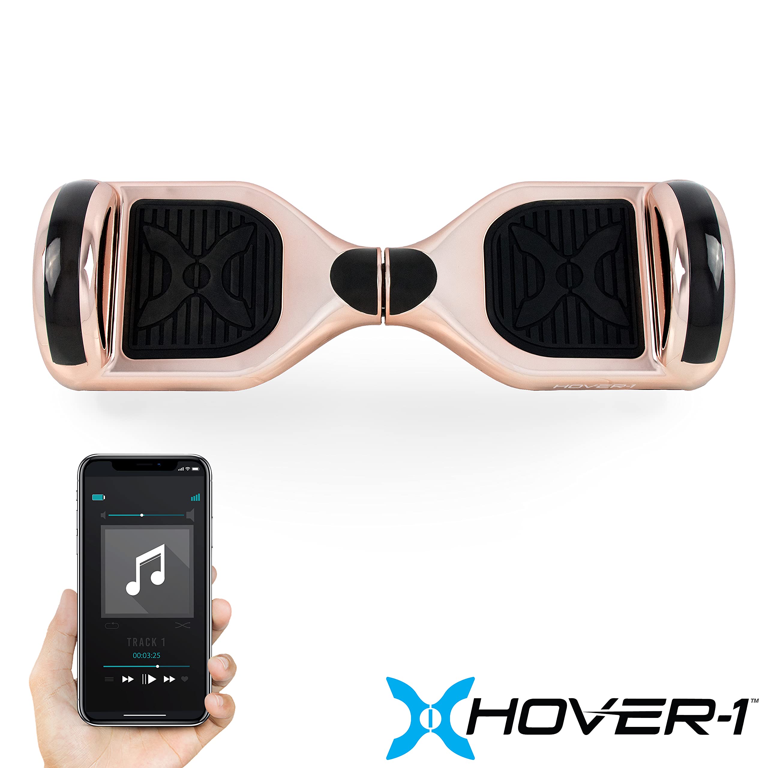 Hover-1 Matrix Electric Self-Balancing Hoverboard with 6.5” LED Tires, Color-Changing Fender Lights, Dual 150W Motors - 7 mph Max Speed & 3 Miles Range - Perfect for Commuting, Fun Rides & Outdoor Adventures