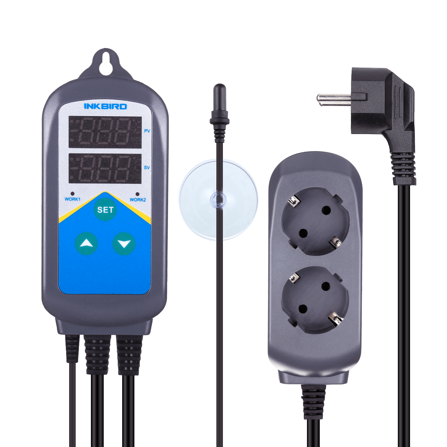 ITC 306T Digital Aquarium Heater Thermostat with Waterproof Probe - Precise Temperature Control for Fish Tanks, Reptile Terrariums & Hydroponics Systems