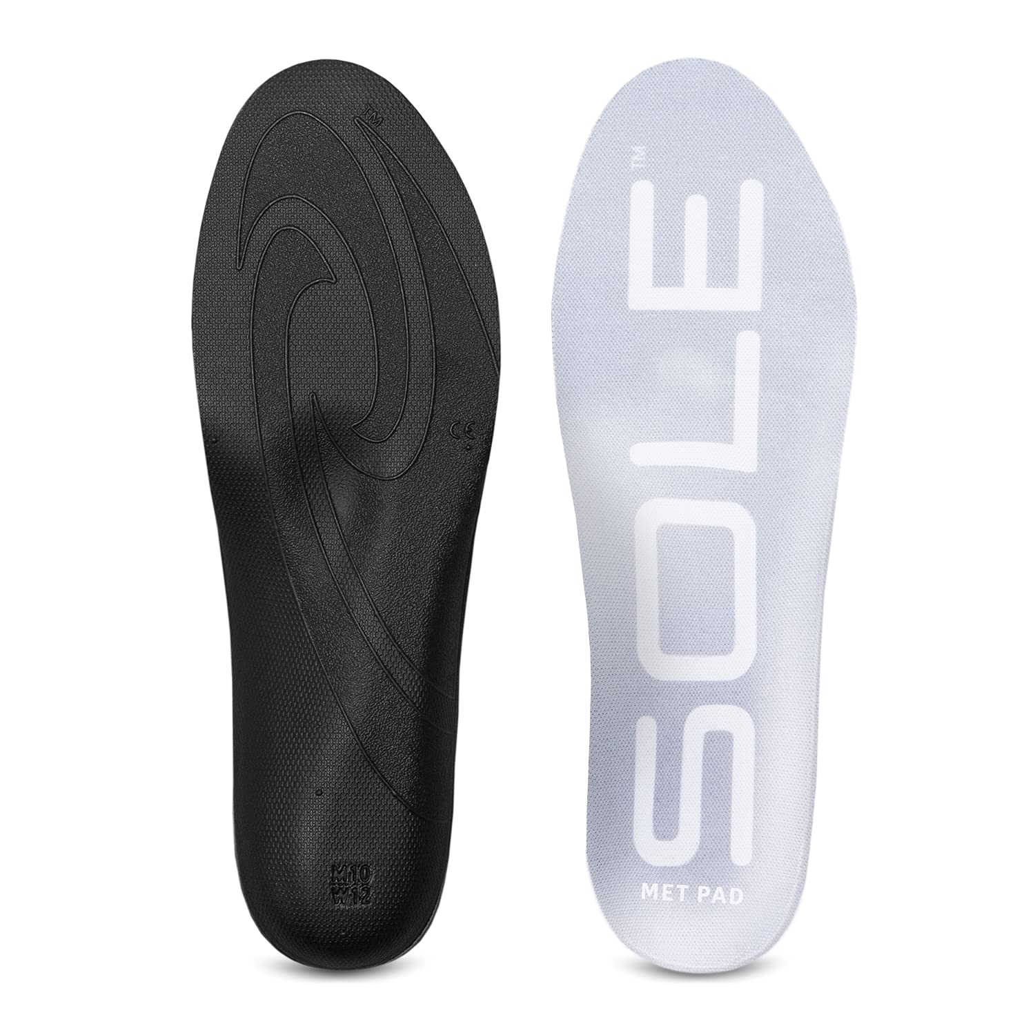 SOLE Active Thin Shoe Insoles with Metatarsal Pads - Cushioning Arch Support for Men (Size 10) & Women (Size 12) - Perfect for Running, Walking & All-Day Comfort