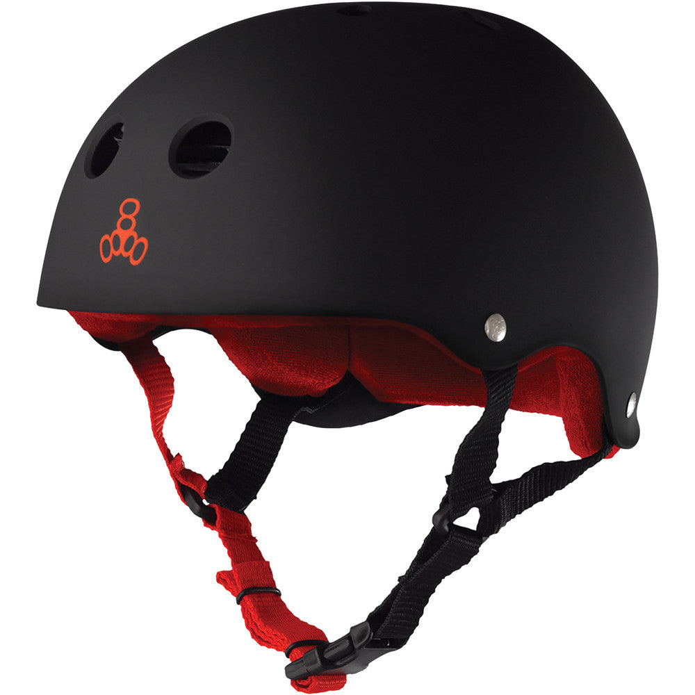 Triple 8 Sweatsaver Rubber Helmet for Skateboarding, Cycling & Roller Skating - Lightweight & Comfortable Safety Gear for Adults & Kids