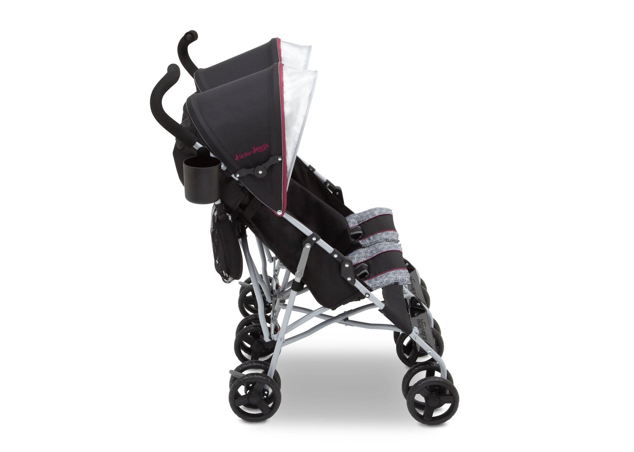 Jeep® Scout Double Stroller - Lightweight & Durable Side-by-Side Baby Stroller for Twins - Perfect for Shopping, Travel & Outdoor Adventures