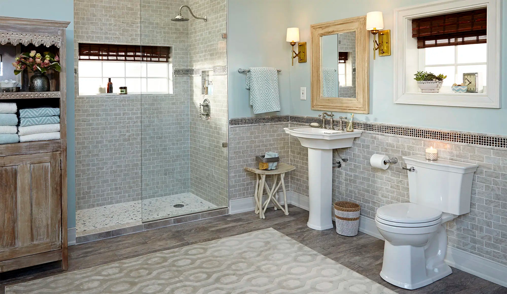 Estate® Pedestal Sink Leg - Heavy Duty Stainless Steel Support for Bathroom Vanity - Perfect for Modern & Classic Bathroom Designs
