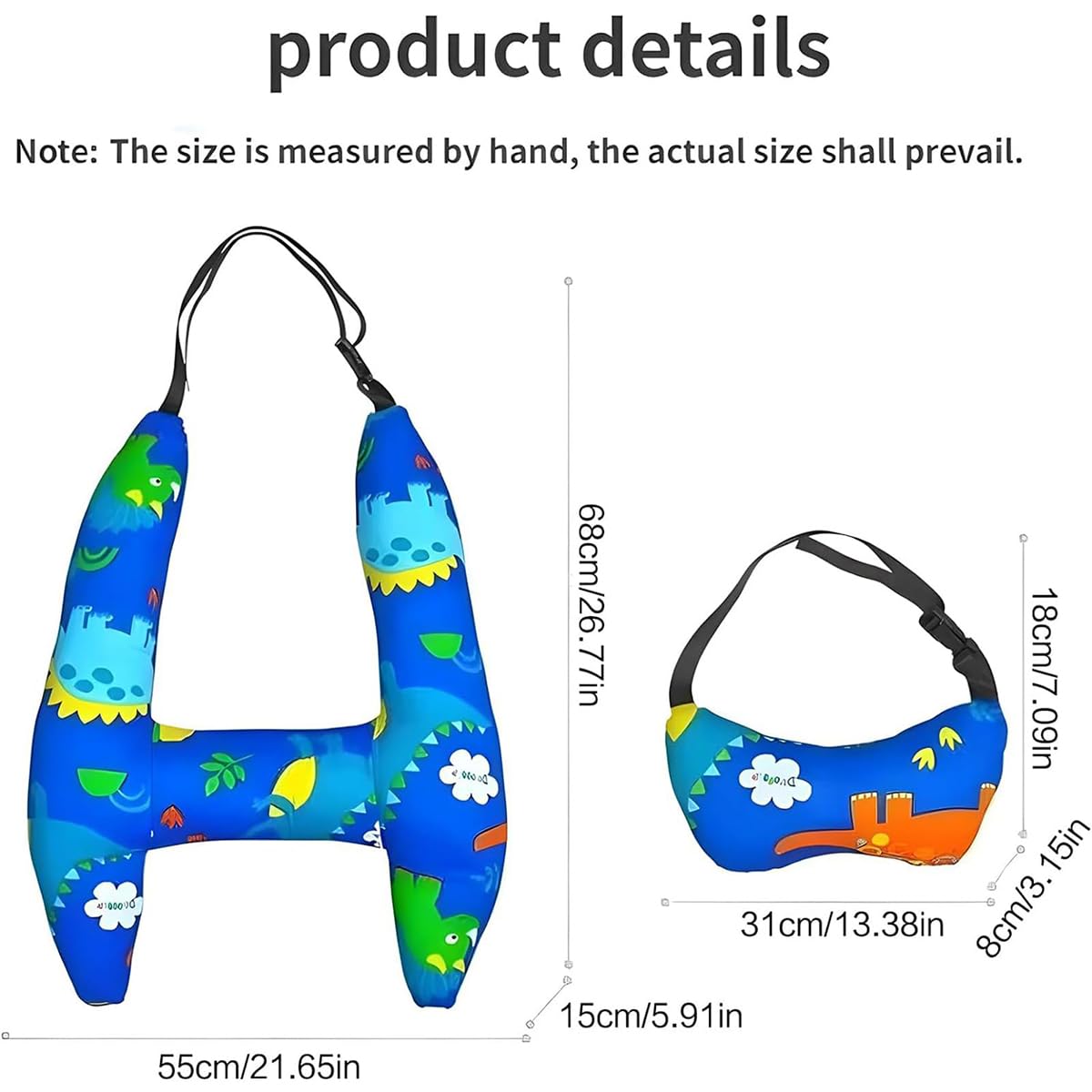 Best Kids Travel Pillow - Comfortable & Soft H-Shaped Neck Support for Toddlers in Car Seats | Perfect for Long Flights, Road Trips & Airplane Naps
