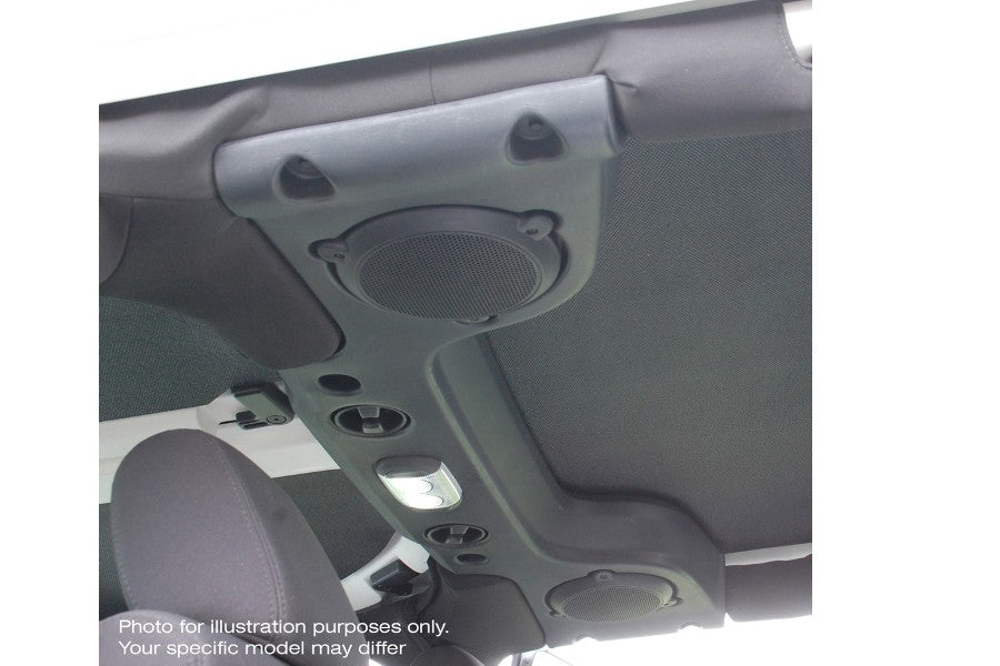 2007-2010 Jeep Wrangler JK 4-Door Headliner - Black OEM Style Interior Roof Liner by Design Engineering | Perfect for Off-Road Protection & Noise Reduction