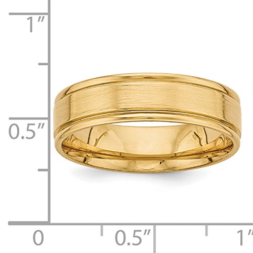 14k Yellow Gold Comfort Fit Wedding Band Ring for Men & Women