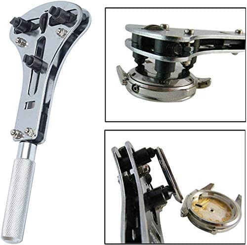 Professional Watch Repair Tool Kit with Back Opener Wrench & Case Holder - DIY Battery Replacement for Waterproof Watches - Perfect for Watch Enthusiasts & Home Repair