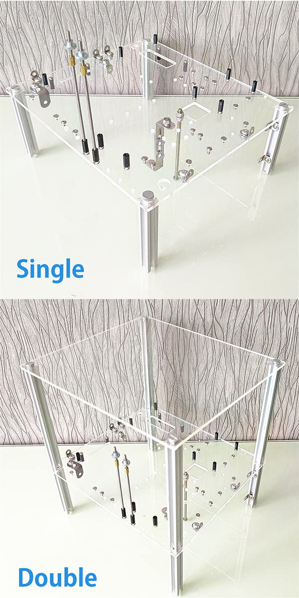 Stackable Open Frame PC Case - Acrylic MATX/ITX Motherboard Test Bench Platform for DIY Computers | Transparent Design with Excellent Heat Dissipation & CPU Water Cooling Support | Perfect for Gaming Rigs, PC Builders & Hardware Testing
