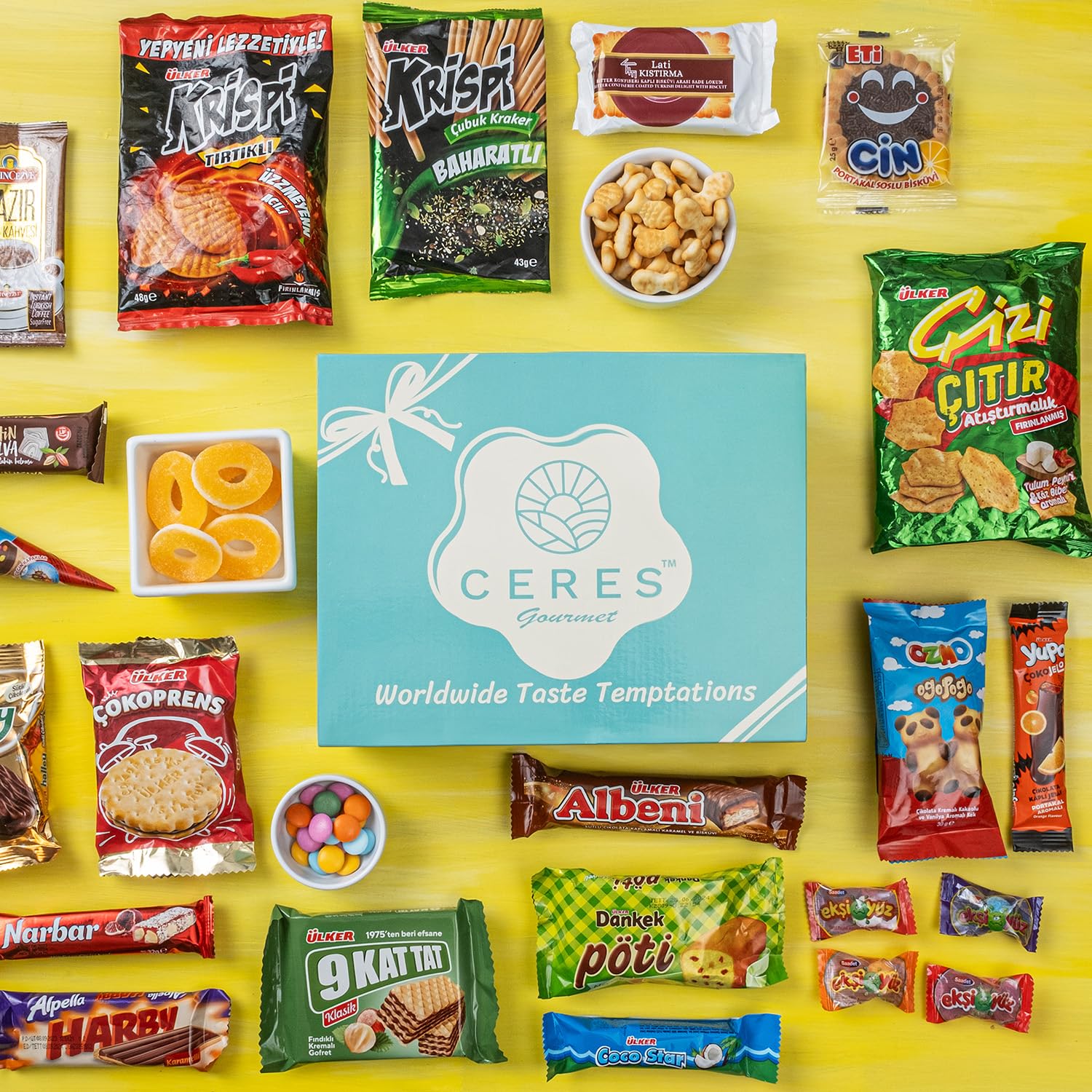 22 Count Premium International Snack Box - Exotic & Rare Snack Variety Pack with Mystery Surprise Item | European & Global Snacks for Adults & Kids | Perfect for Christmas Gifts, Thanksgiving Parties & Office Snacking