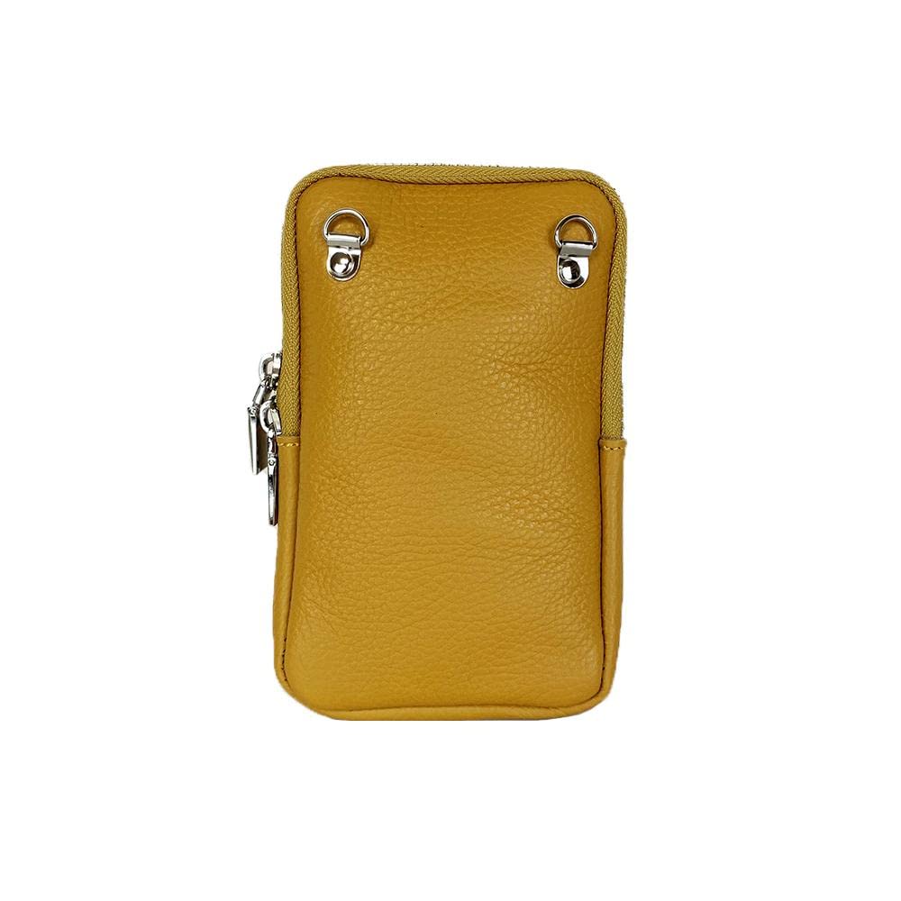 FrasiBags Mini Crossbody Phone Bag - Genuine Italian Leather Cellphone Holder for Women - Perfect for Travel, Shopping & Everyday Use